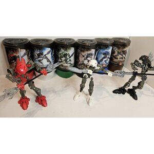 Bionicle Rahkshi Set of 6: 8587 - 8592 + Canisters & Manuals *no karaata